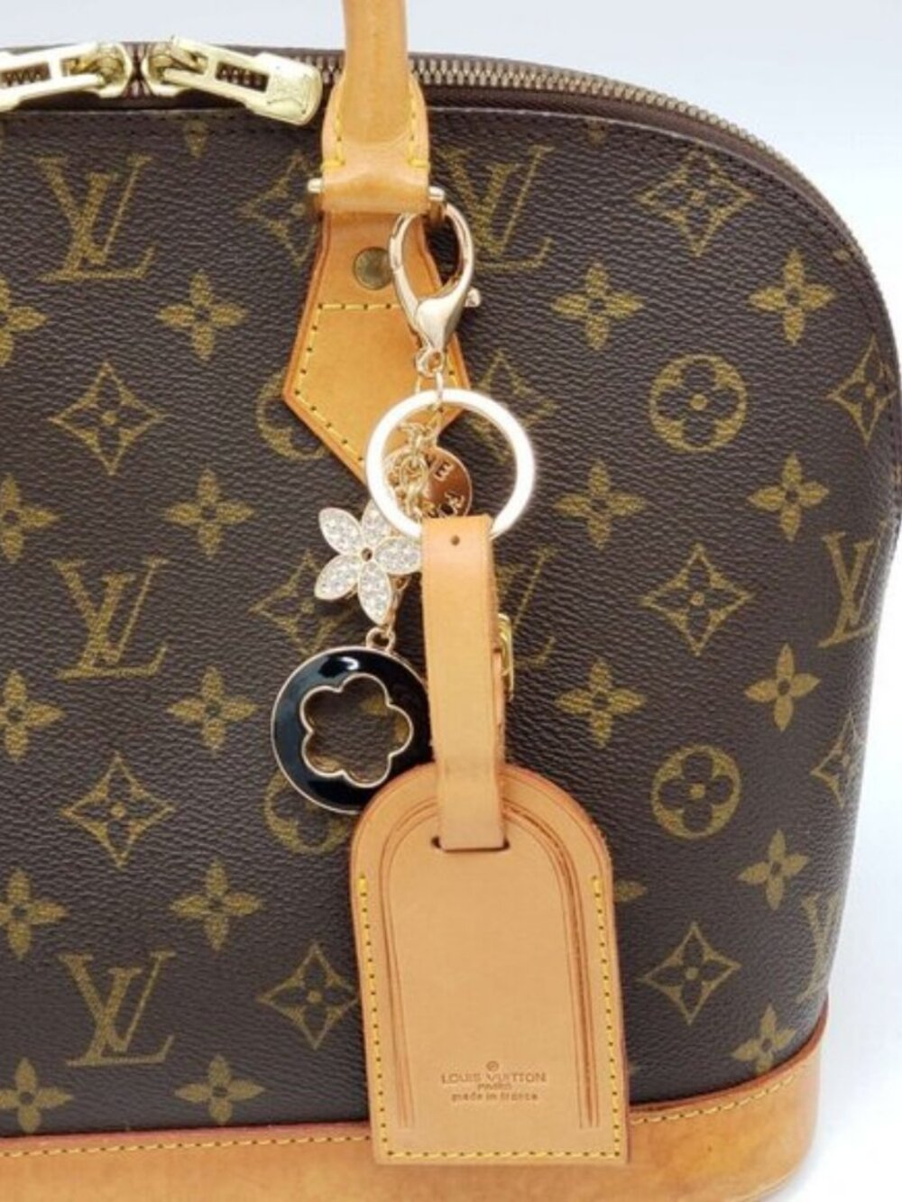 Authentic Louis Vuitton Luggage tag with Unbranded Keychain, Keycharm - Picture 8 of 8